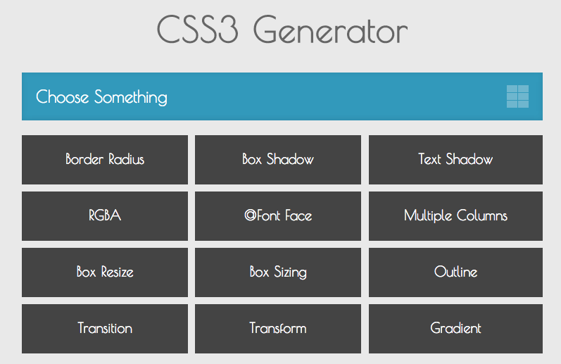 CSS3 Generator