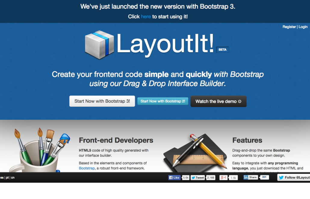 LayoutIt! - Interface Builder for Bootstrap