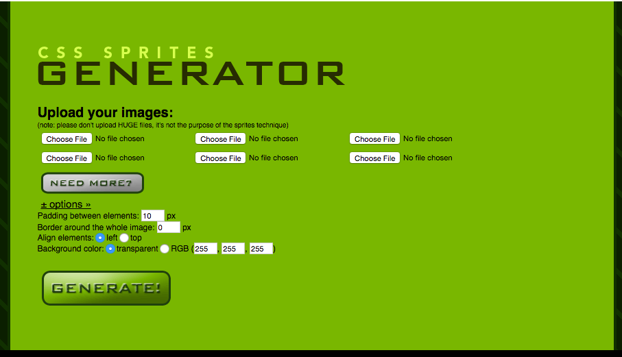 CSS Sprites generator